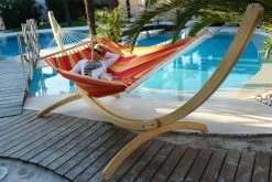 Lola Stab Hängematte XXL Beauty Red JUMBO -Gartenmöbel Store garten deals beauty red stabhaenge matte xxl 5