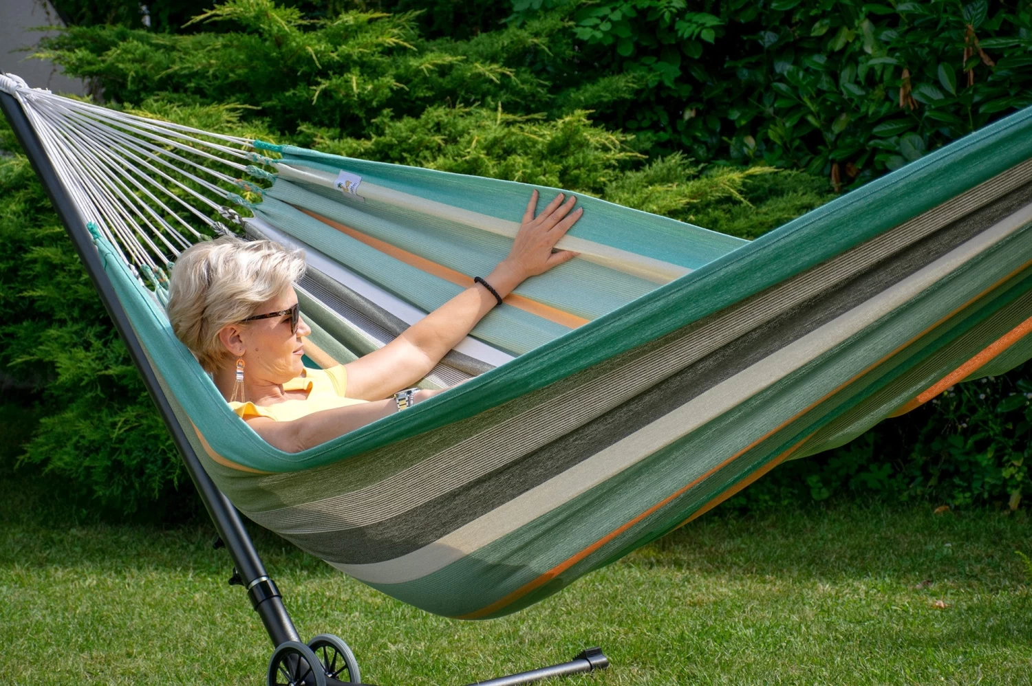 Familien-Hängematte California Green Baumwolle 11 Familien-Hängematte California Green Baumwolle – Bild 9