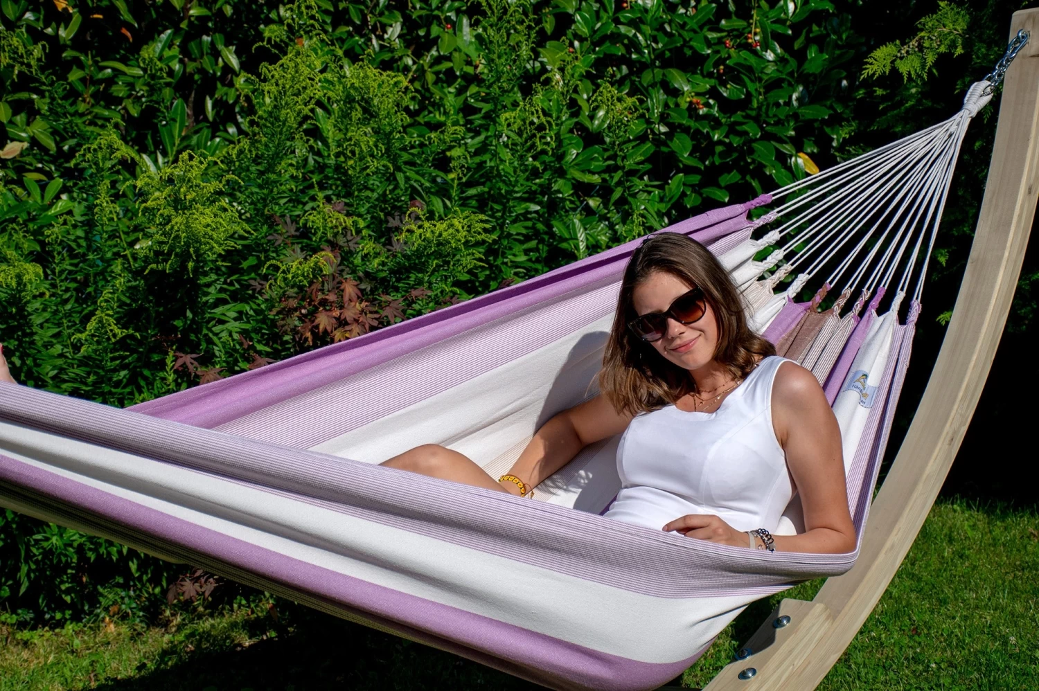 Einzel-Hängematte Cancun Lila Baumwolle 12 Einzel-Hängematte Cancun Lila Baumwolle – Bild 10