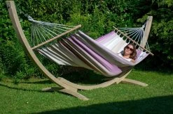 Einzel-Stabhängematte Cancun Lila Baumwolle -Gartenmöbel Store garten deals cancun stabhaengematte 47146 4