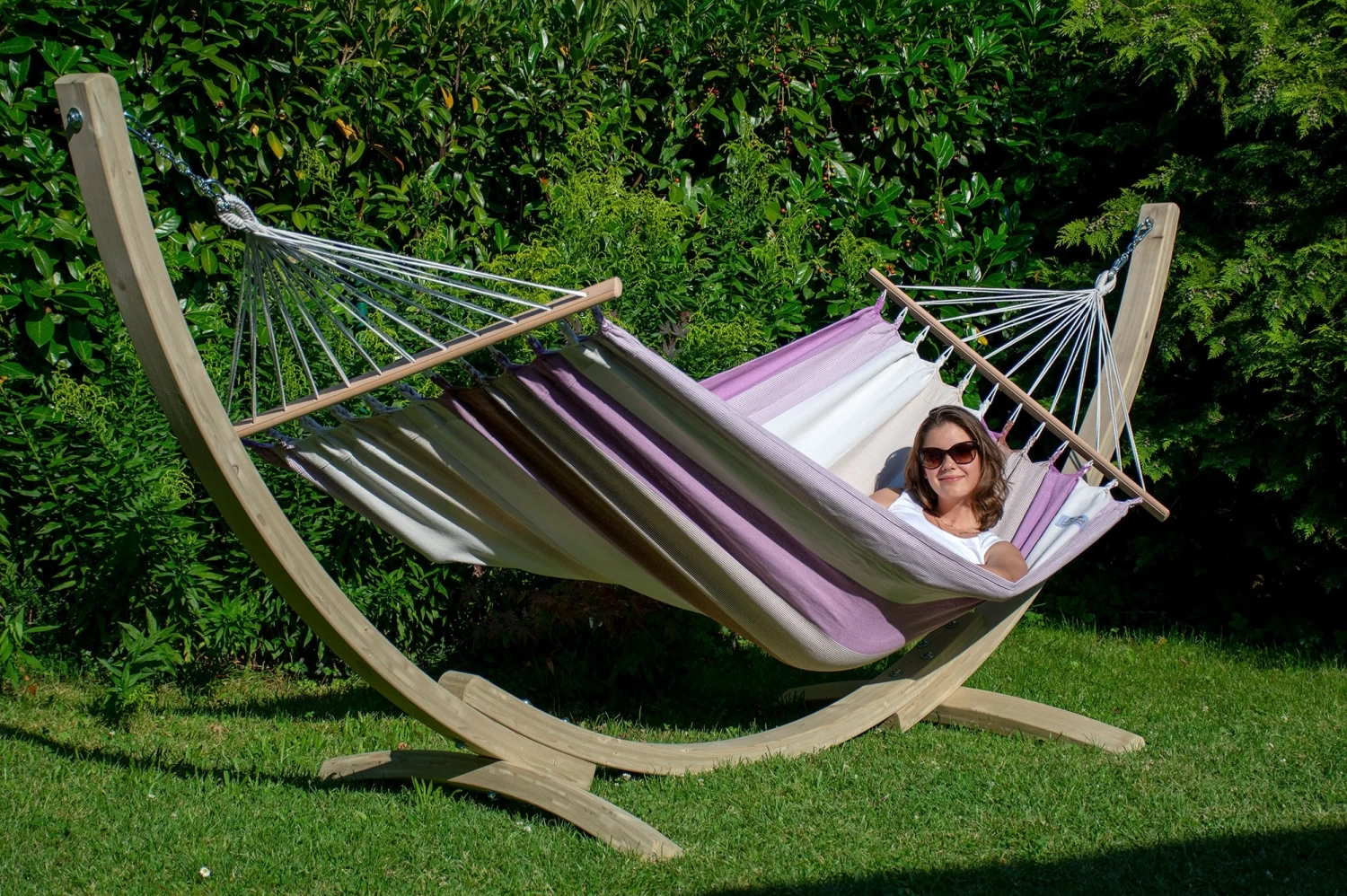 Lola Hängemattenset Brasil Okeanos Mit Stab-Hängematte CANCUN Lila 4 Lola Hängemattenset Brasil Okeanos Mit Stab-Hängematte CANCUN Lila – Bild 2