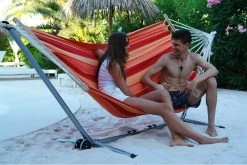 Einzel-Stabhängematte Charisma Outdoor -Gartenmöbel Store garten deals charisma mit stabnebenbild2