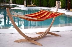 Hängematten-Set Ares Arc Lärche Naturbelassen Mit Stabhängematte XL Jamaica Dolce Vita -Gartenmöbel Store garten deals haengematten set ares arc larche mit stabhaengematte xl jamaica dolce vita 44958 4