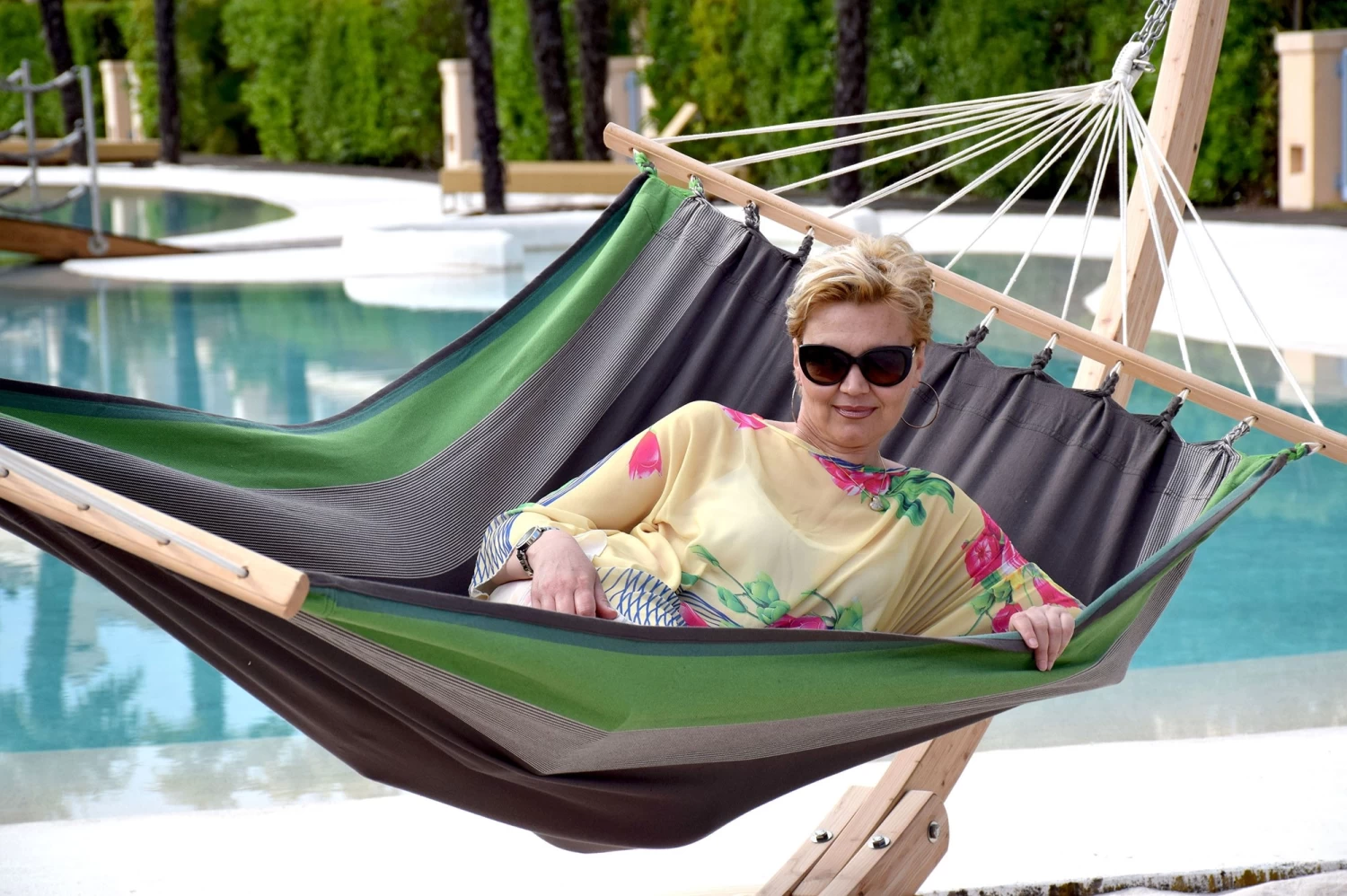 Hängematten-Set Ares Arc Lärche Mit Stabhängematte XL Santiago Chameleon 6 Hängematten-Set Ares Arc Lärche Mit Stabhängematte XL Santiago Chameleon – Bild 4