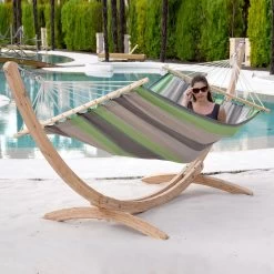 Hängematten-Set Ares Arc Lärche Naturbelassen Mit Stabhängematte XL Santiago Taupe Oliva 12 Hängematten-Set Ares Arc Lärche Naturbelassen Mit Stabhängematte XL Santiago Taupe Oliva -Gartenmöbel Store garten deals haengematten set ares arc larche mit stabhaengematte xl santiago taupe oliva 44996 1