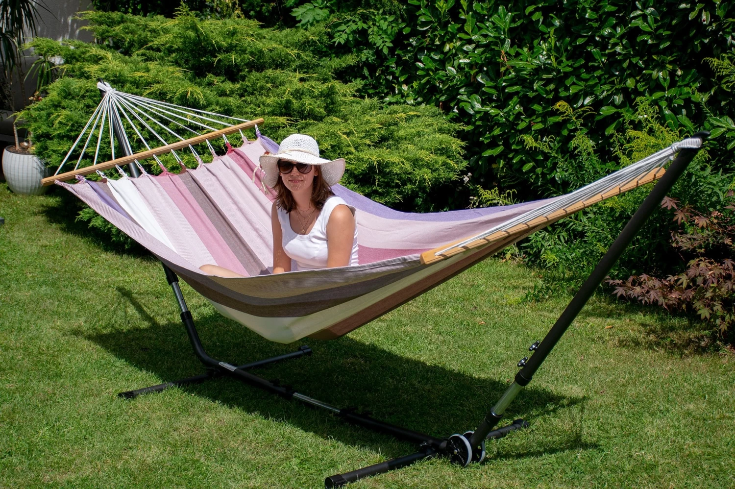 Doppel-Stabhängematte Havanna Fuego Baumwolle 17 Doppel-Stabhängematte Havanna Fuego Baumwolle – Bild 15