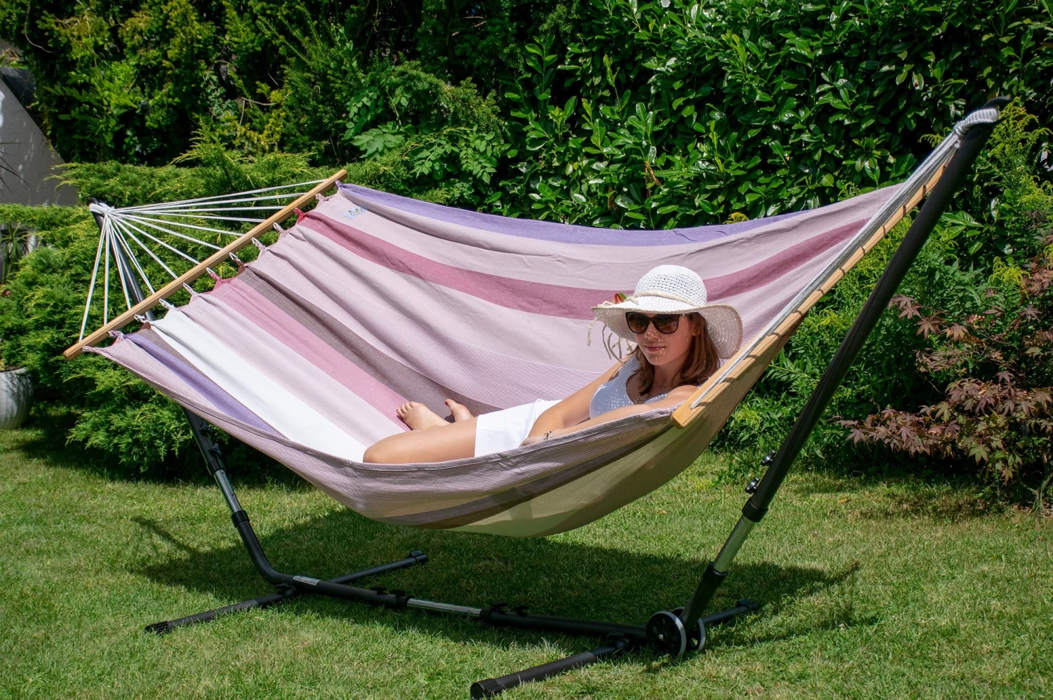 Doppel-Stabhängematte Havanna Fuego Baumwolle 18 Doppel-Stabhängematte Havanna Fuego Baumwolle – Bild 16