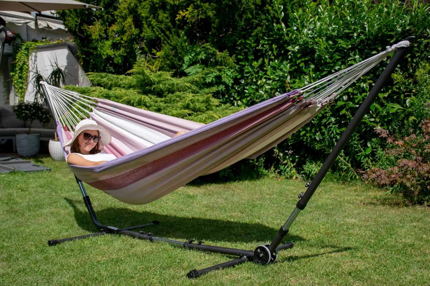 Doppel-Hängematte Havanna Fuego Baumwolle 5 Doppel-Hängematte Havanna Fuego Baumwolle – Bild 3