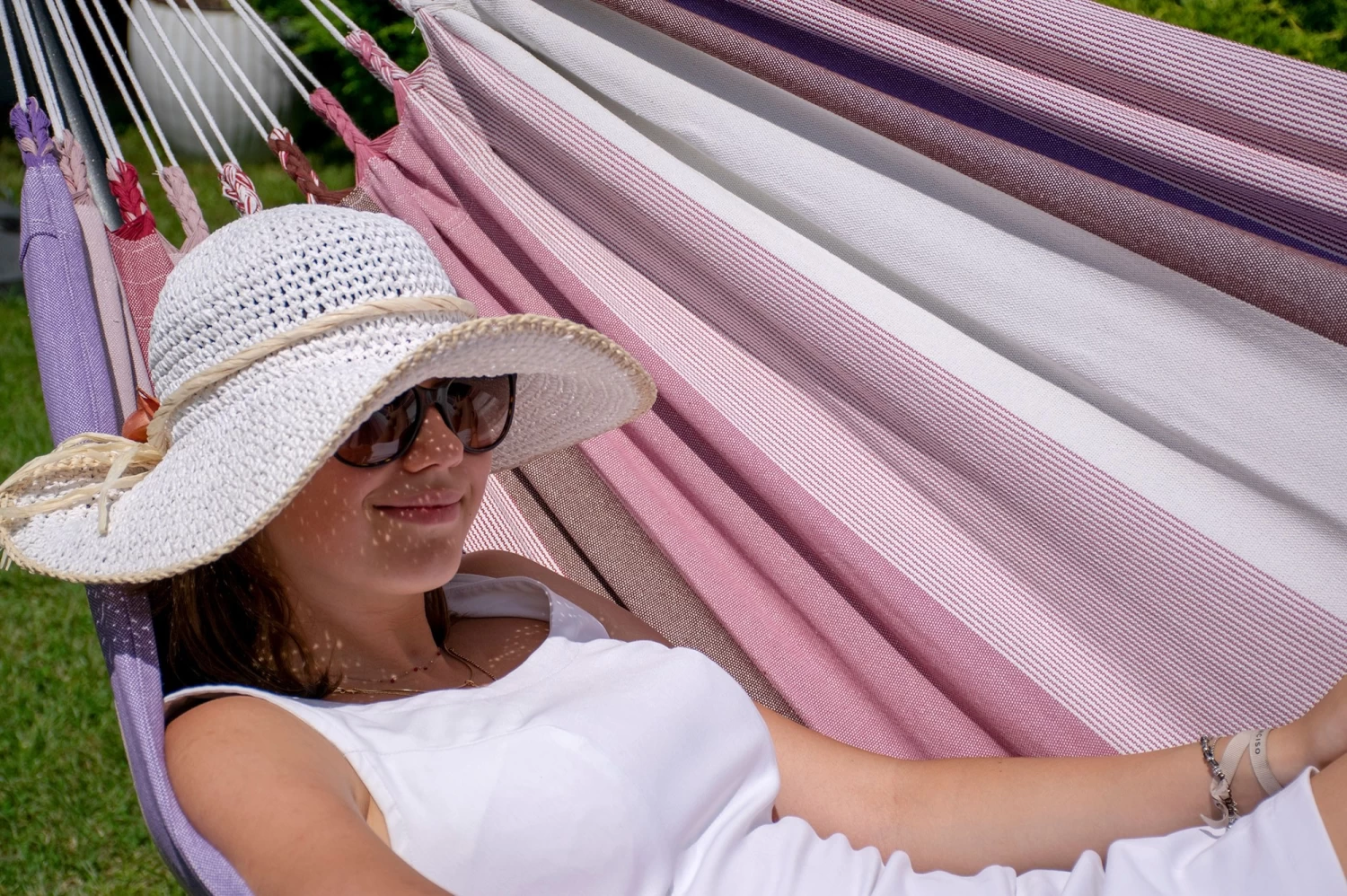 Doppel-Hängematte Havanna Mit Metall Hängemattengestell Universal Grande 12 Doppel-Hängematte Havanna Mit Metall Hängemattengestell Universal Grande – Bild 10