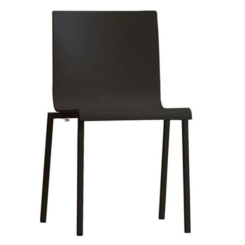 Jan Kurtz Stuhl KUADRA XL, Gestell: Stahlrohr Lackiert, Sitzschale: Technopolymer Schwarz AUSSTELLER 3 Jan Kurtz Stuhl KUADRA XL, Gestell: Stahlrohr Lackiert, Sitzschale: Technopolymer Schwarz AUSSTELLER