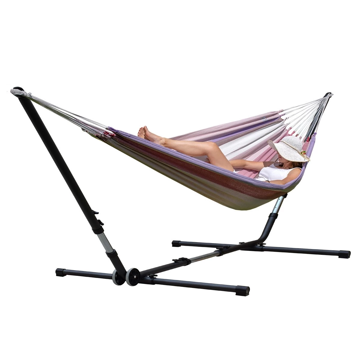 Doppel-Hängematte Havanna Mit Metall Hängemattengestell Universal Grande 3 Doppel-Hängematte Havanna Mit Metall Hängemattengestell Universal Grande