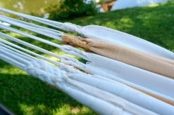 Familien-Hängematte California Orange Baumwolle -Gartenmöbel Store garten deals jobek haengemattengestell anthrazit lola haengematte xxxl californija cappuccino 28556 16