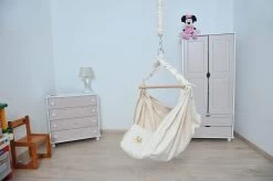 Lola Babyhängematte Babywiege YoYo Natur Set Mit Thermomatratze ÖKO TEX -Gartenmöbel Store garten deals lola babyhaengematte yoyo natur 800004