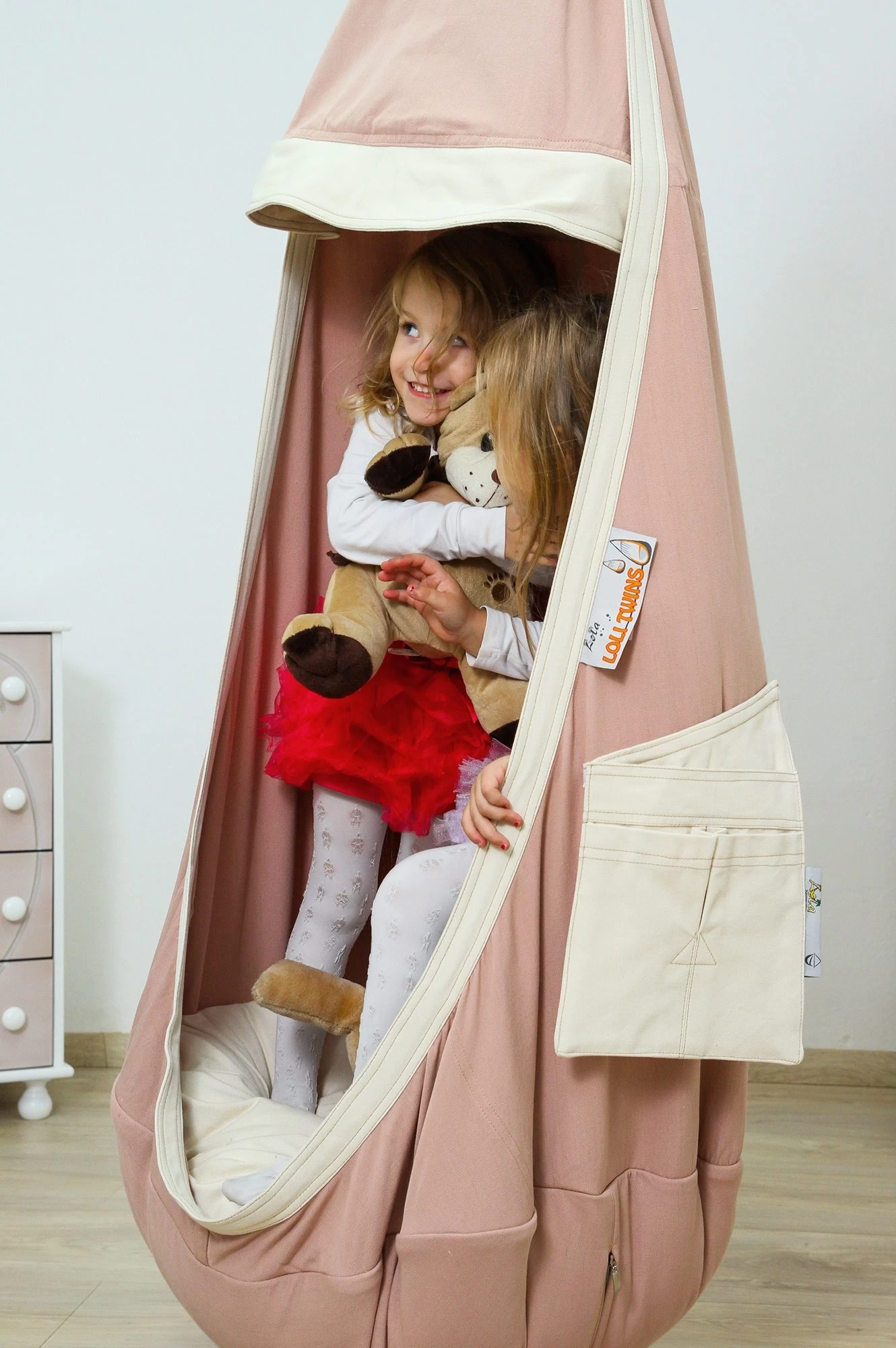 Lola Hängehöhle Double LOLI TWINS Piggy Inkl.Drehwirbel 17 Lola Hängehöhle Double LOLI TWINS Piggy Inkl.Drehwirbel – Bild 15