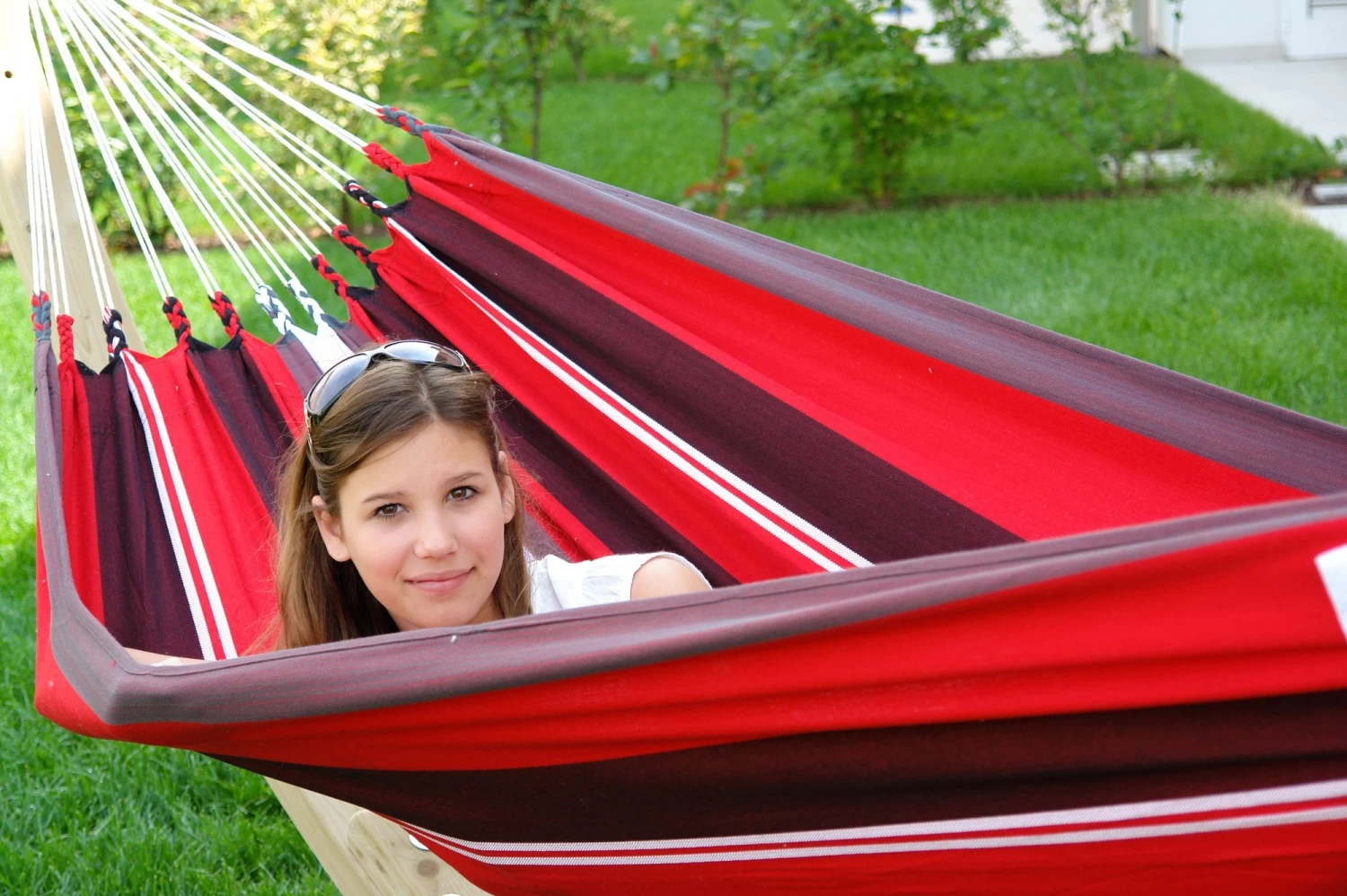 Lola Kolumbiana Hängematte Red-black-white 6 Lola Kolumbiana Hängematte Red-black-white – Bild 4