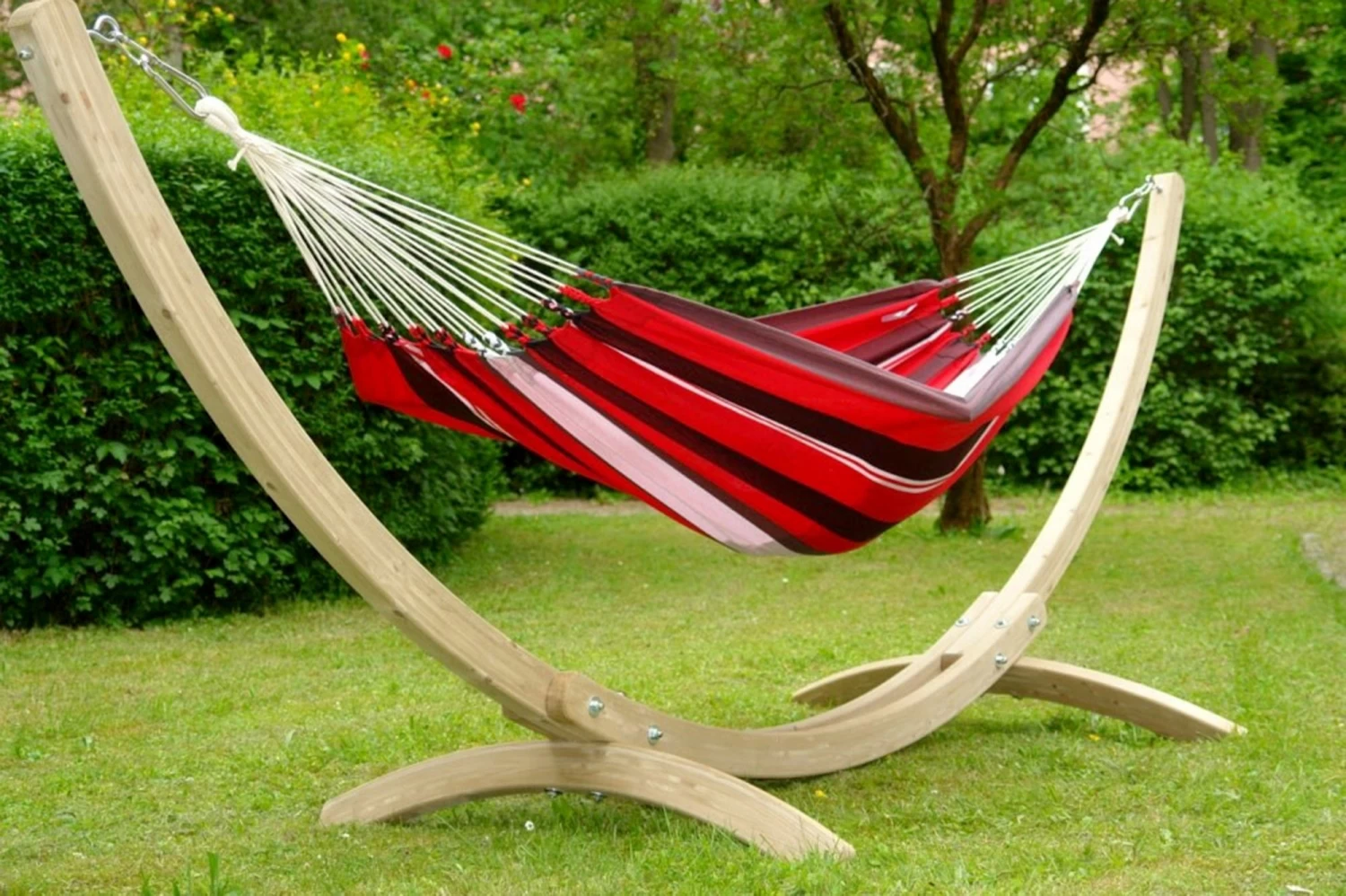 Lola Kolumbiana Tuchhängematte Red-black-white 10 Lola Kolumbiana Tuchhängematte Red-black-white – Bild 8