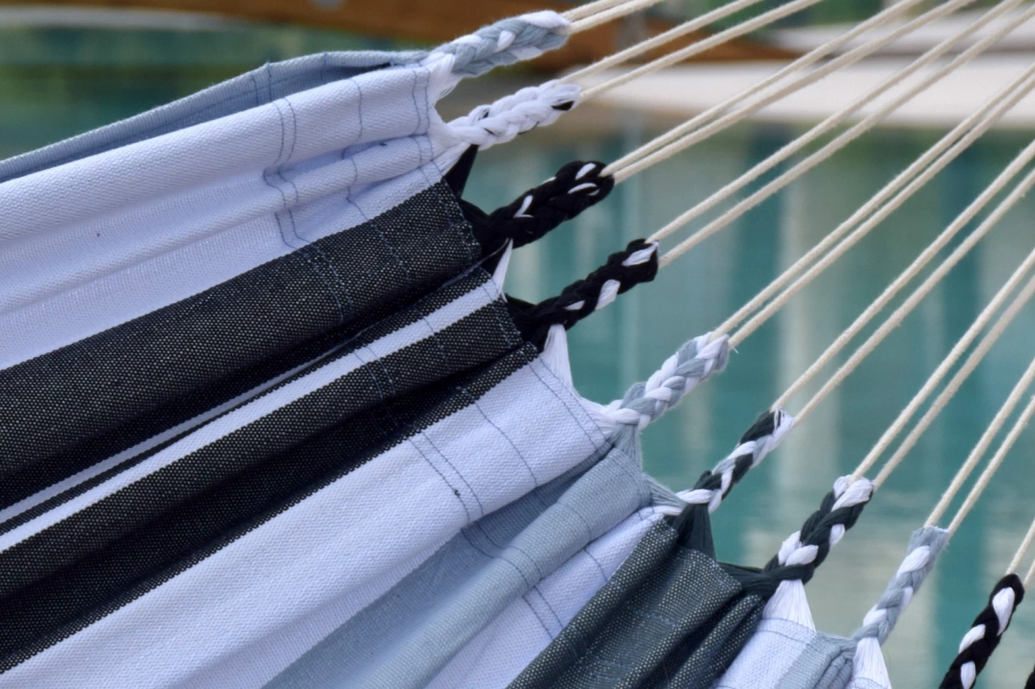 Doppel-Hängematte XL Jamaica Negro-elegance Baumwolle 9 Doppel-Hängematte XL Jamaica Negro-elegance Baumwolle – Bild 7