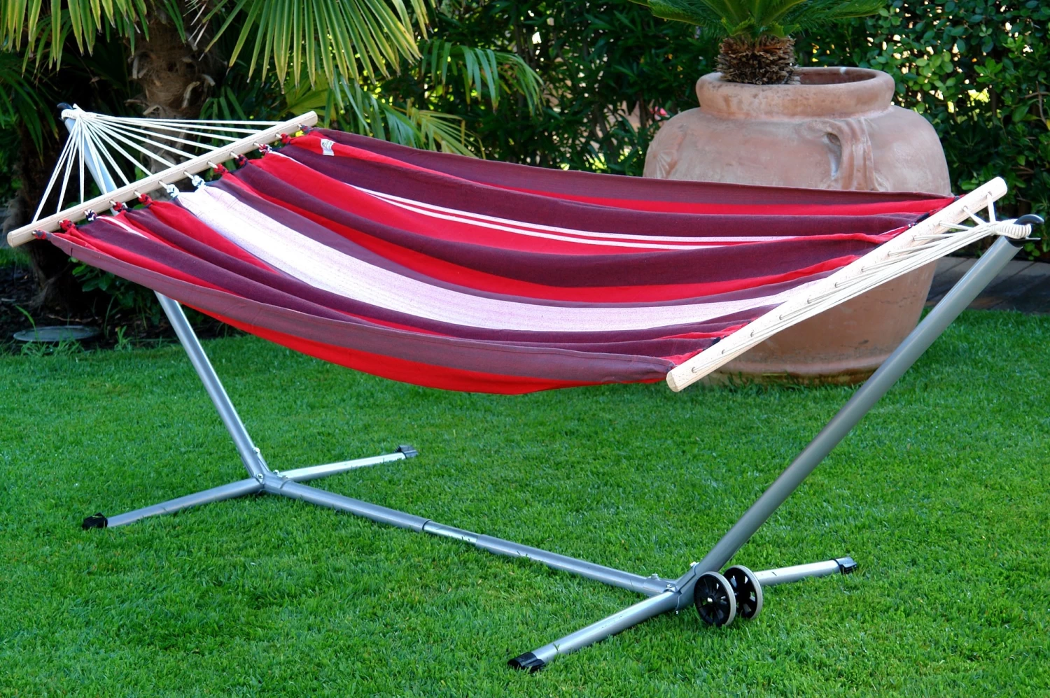 Lola Stab Hängematte Kolumbiana Red-black-white 7 Lola Stab Hängematte Kolumbiana Red-black-white – Bild 5