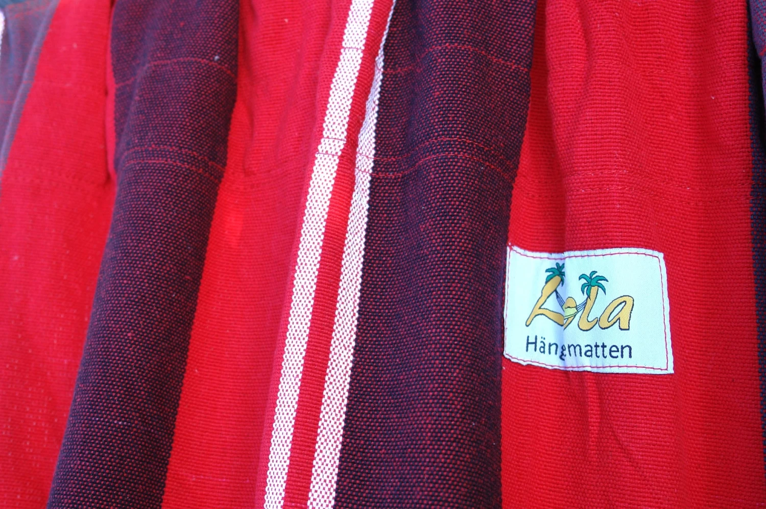 Lola Stab Hängematte Kolumbiana Red-black-white 10 Lola Stab Hängematte Kolumbiana Red-black-white – Bild 8