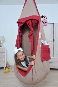 Lola Hängehöhle Double Loli Twins RUBIN Inkl. Drehwirbel -Gartenmöbel Store garten deals lola loli twins rubin 47368 9