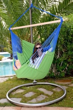 Lola Luxus Hängesessel Panorama Chair DeLuxe Marine -Gartenmöbel Store garten deals lola luxus haengesessel panorama chair deluxe marine 55005 2 1