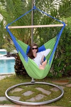 Lola Luxus Hängesessel Panorama Chair DeLuxe Marine -Gartenmöbel Store garten deals lola luxus haengesessel panorama chair deluxe marine 55005 3 1