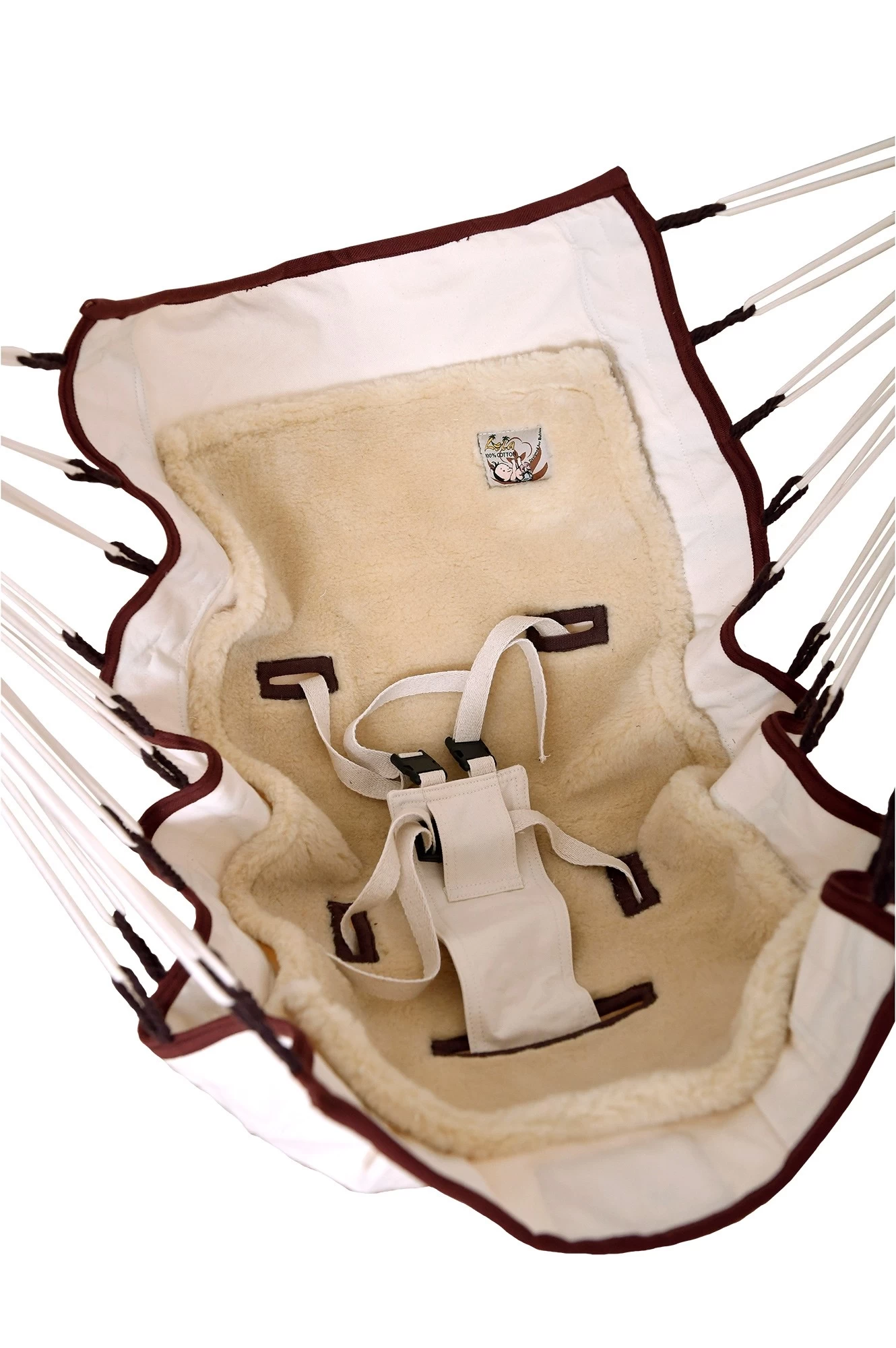 Lola Noah Premium Babyhängematte ÖKO TEX Mit Wolle 4 Lola Noah Premium Babyhängematte ÖKO TEX Mit Wolle – Bild 2