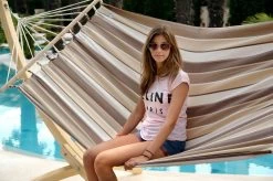 Doppel-Stabhängematte Jamaica Cappuccino Baumwolle -Gartenmöbel Store garten deals lola stabhangematte xl jamaica cappuccino 112026 4