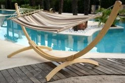 Doppel-Stabhängematte Jamaica Cappuccino Baumwolle -Gartenmöbel Store garten deals lola stabhangematte xl jamaica cappuccino 112026 5