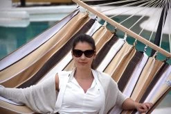 Doppel-Stabhängematte Jamaica Cappuccino Baumwolle -Gartenmöbel Store garten deals lola stabhangematte xl jamaica cappuccino 112026 9