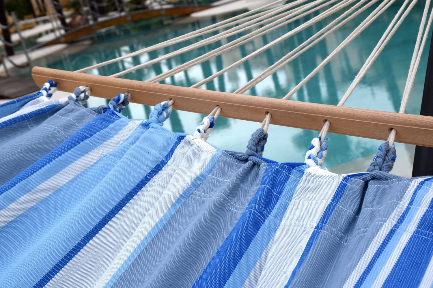 Doppel-Stabhängematte Jamaica Marine Baumwolle 16 Doppel-Stabhängematte Jamaica Marine Baumwolle – Bild 14