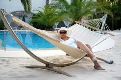 Doppel-Stabhängematte Jamaica Natura Baumwolle -Gartenmöbel Store garten deals lola stabhangematte xl jamaica natura 112029 5