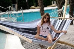 Doppel-Stabhängematte Jamaica Negro-Elegance Baumwolle -Gartenmöbel Store garten deals lola stabhangematte xl jamaica negro elegance 112023 4