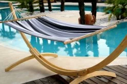 Doppel-Stabhängematte Jamaica Negro-Elegance Baumwolle -Gartenmöbel Store garten deals lola stabhangematte xl jamaica negro elegance 112023 5