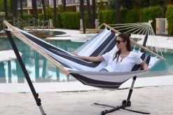 Doppel-Stabhängematte Jamaica Negro-Elegance Baumwolle -Gartenmöbel Store garten deals lola stabhangematte xl jamaica negro elegance 112023 8