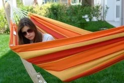 Einzel-Hängematte Charisma Red-orange Outdoor 24 Einzel-Hängematte Charisma Red-orange Outdoor -Gartenmöbel Store garten deals lola wetterfeste tuch haengematte charisma red orange 53100 5