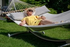 Hängemattenset Lola ROYAL DELUXE Mit Luxus Stabhängematte American SILVER 34 Hängemattenset Lola ROYAL DELUXE Mit Luxus Stabhängematte American SILVER -Gartenmöbel Store garten deals luxus stab hangematte american silver grey 13 1