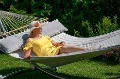 Hängemattenset Lola ROYAL DELUXE Mit Luxus Stabhängematte American SILVER 35 Hängemattenset Lola ROYAL DELUXE Mit Luxus Stabhängematte American SILVER -Gartenmöbel Store garten deals luxus stab hangematte american silver grey 14 1