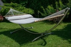 Hängemattenset Lola ROYAL DELUXE Mit Luxus Stabhängematte American SILVER 25 Hängemattenset Lola ROYAL DELUXE Mit Luxus Stabhängematte American SILVER -Gartenmöbel Store garten deals luxus stab hangematte american silver grey 2 1