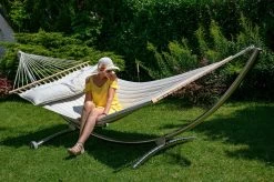 Hängemattenset Lola ROYAL DELUXE Mit Luxus Stabhängematte American SILVER 24 Hängemattenset Lola ROYAL DELUXE Mit Luxus Stabhängematte American SILVER -Gartenmöbel Store garten deals luxus stab hangematte american silver grey 4 1