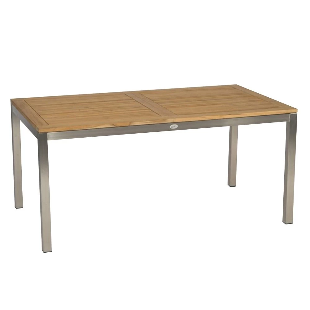 Stern Ausziehtisch 162/220x90 Cm Edelstahl Mit Teakplatte FSC®-zertifiziert 3 Stern Ausziehtisch 162/220x90 Cm Edelstahl Mit Teakplatte FSC®-zertifiziert