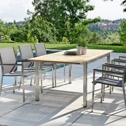 Stern Ausziehtisch 162/220x90 Cm Edelstahl Mit Teakplatte FSC®-zertifiziert 13 Stern Ausziehtisch 162/220x90 Cm Edelstahl Mit Teakplatte FSC®-zertifiziert -Gartenmöbel Store garten deals stern auszietisch 162 220x90 417379 4