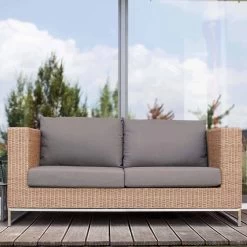 Stern Fontana Korpus 2-Sitzer Sofa Geflecht Zimt Inkl. Sitz- Und Rückenkissen Rehbraun, 100% Polyacryl Mit Reißverschluss 9 Stern Fontana Korpus 2-Sitzer Sofa Geflecht Zimt Inkl. Sitz- Und Rückenkissen Rehbraun, 100% Polyacryl Mit Reißverschluss -Gartenmöbel Store garten deals stern fontana 2 sitzer sofa 418151 3