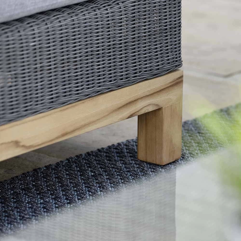 Stern Fontana Korpus 2-Sitzer-Sofa Geflecht Basaltgrau Inkl. Sitz- Und Rückenkissen Seidengrau 100% Polyacryl Mit Reißverschluss 9 Stern Fontana Korpus 2-Sitzer-Sofa Geflecht Basaltgrau Inkl. Sitz- Und Rückenkissen Seidengrau 100% Polyacryl Mit Reißverschluss – Bild 7