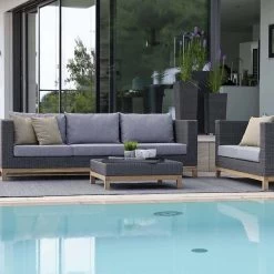 Stern Fontana Korpus Für Beistelltisch, Geflecht Basaltgrau -Gartenmöbel Store garten deals stern fontana hocker korpus basaltgrau 418175 9