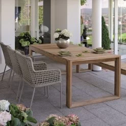 Stern GRETA Sessel Aluminium Champagner Mit Synthetikfaser Ecru Inkl. Sitz- Und Rückenkissen Rehbraun, 100% Polyacryl Mit Reißverschluss -Gartenmöbel Store garten deals stern greta sessel alu champagner 416591 4