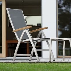 Stern Klappsessel Cardiff, Edelstahl Mit Textilenbezug Silbergrau Und Teakarmlehnen, 5-fach Verstellbar 8 Stern Klappsessel Cardiff, Edelstahl Mit Textilenbezug Silbergrau Und Teakarmlehnen, 5-fach Verstellbar -Gartenmöbel Store garten deals stern klappsessel cardiff 417476 3a