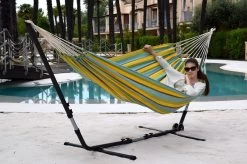 Universal Anthrazit Hängematten-Metallgestell Und Lola Hängematte XL Jamaica Caipirinha Double -Gartenmöbel Store garten deals universal haengematten metallgestell und lola xl jamaica caipirinha 44675 3