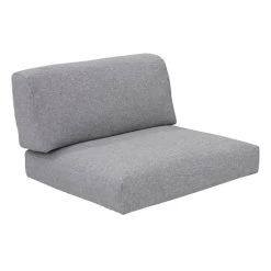 Zebra Belvedere Kissenset Sessel Zu 3650, 1 Rückenkissen, 1 Sitzpolster Bezug: Olefin Grey