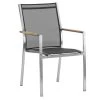Zebra Stapelsessel One Dark Grey Mit Edelstahlgestell Und Teakarmlehnen 1 Zebra Stapelsessel One Dark Grey Mit Edelstahlgestell Und Teakarmlehnen -Gartenmöbel Store garten deals zebra stapelsessel 6200 one dark grey 1